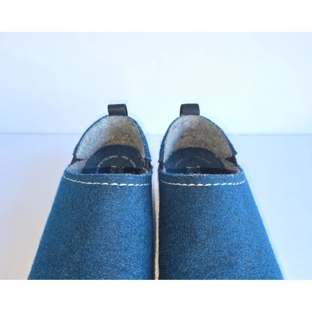 SAMUEL HUBBARD Spring Back Slippers Royal Blue 9.5 43 Monopett Felt Comfort - Picture 9 of 16